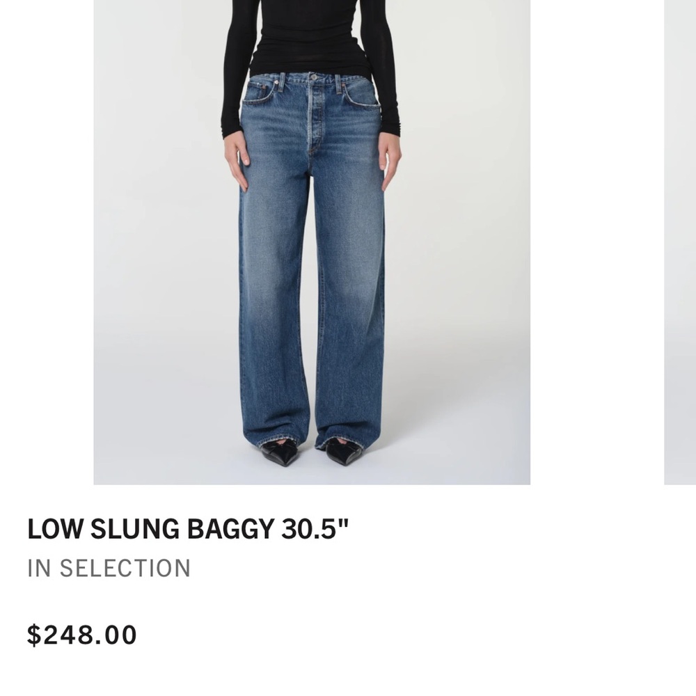 AGOLDE low slung baggy